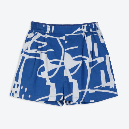 Miss Pompom Blue Paintsplash Holiday Shorts