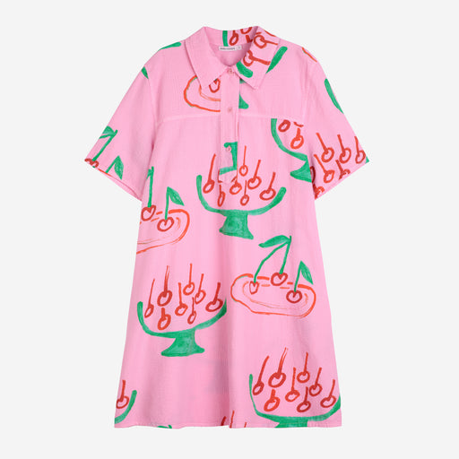 Bobo Choses Cherry Print Mini Shirt Dress