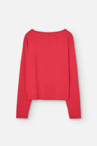 Red sweater on a white background