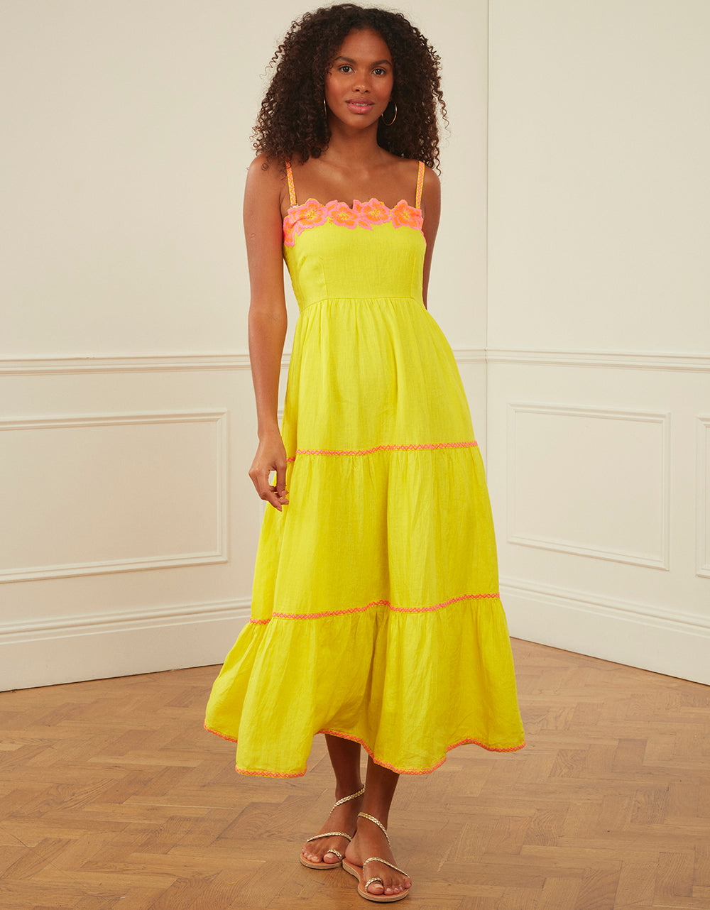 Pink City Prints Lemon Loretta Dress