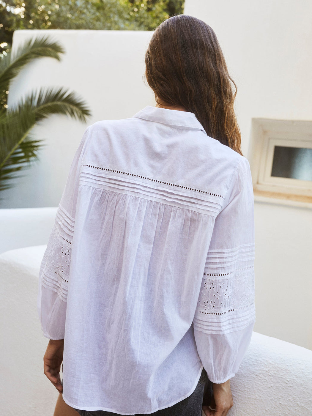 Indi & Cold White Organic Broderie Shirt