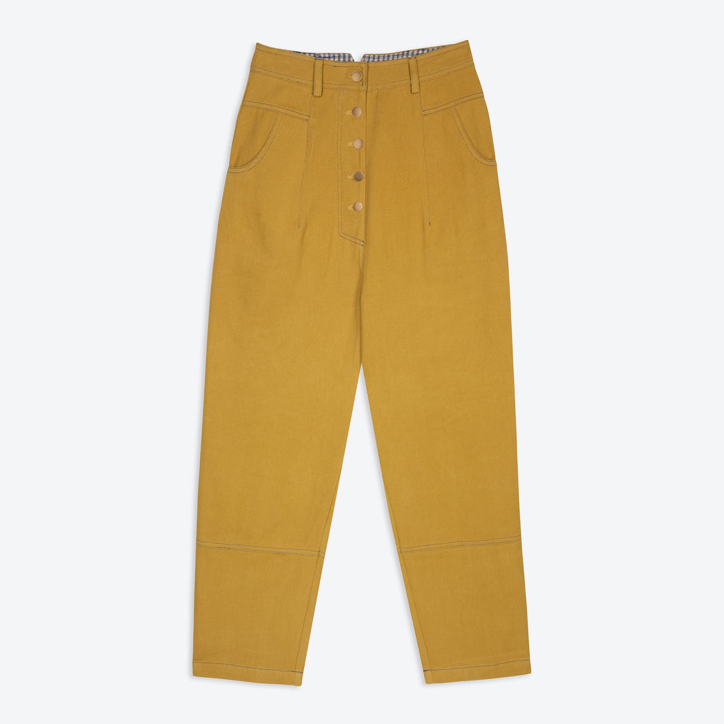 Lowie Drill Ochre 5 Button Trouser